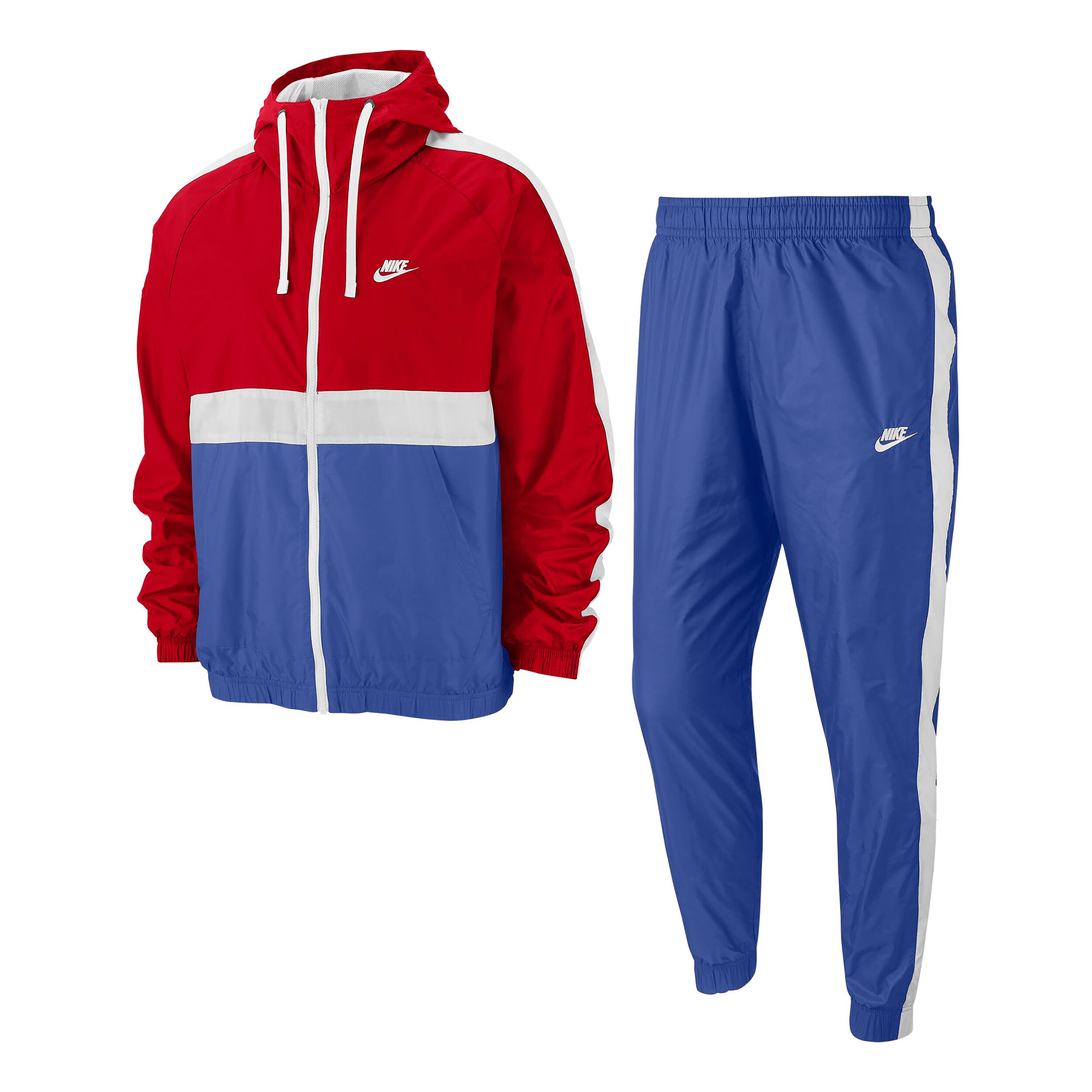 Blue and red nike tracksuit store
