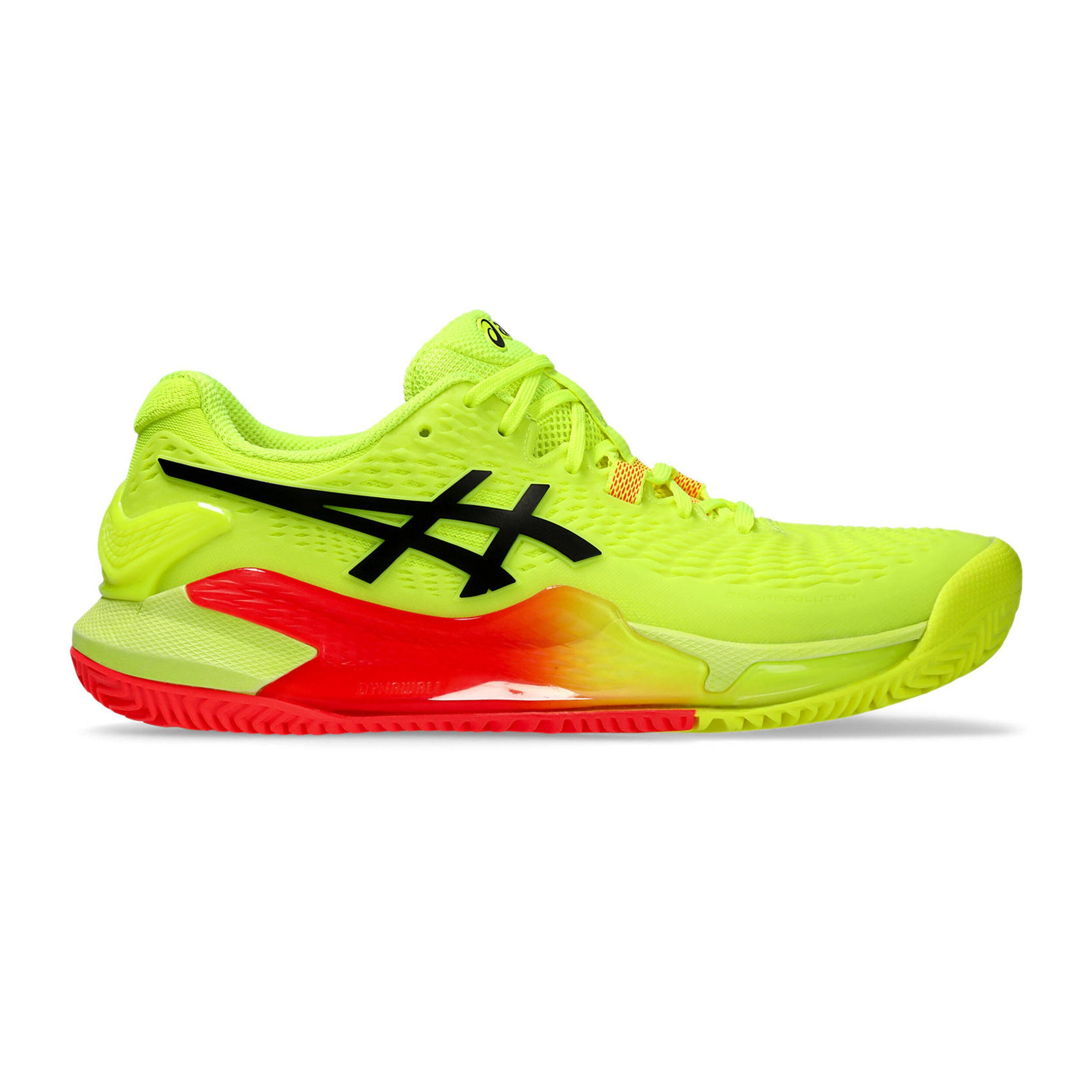 ASICS Gel Resolution 9 Clay Sandplatzschuh Damen Neongelb Neonorange online kaufen Tennis Point DE