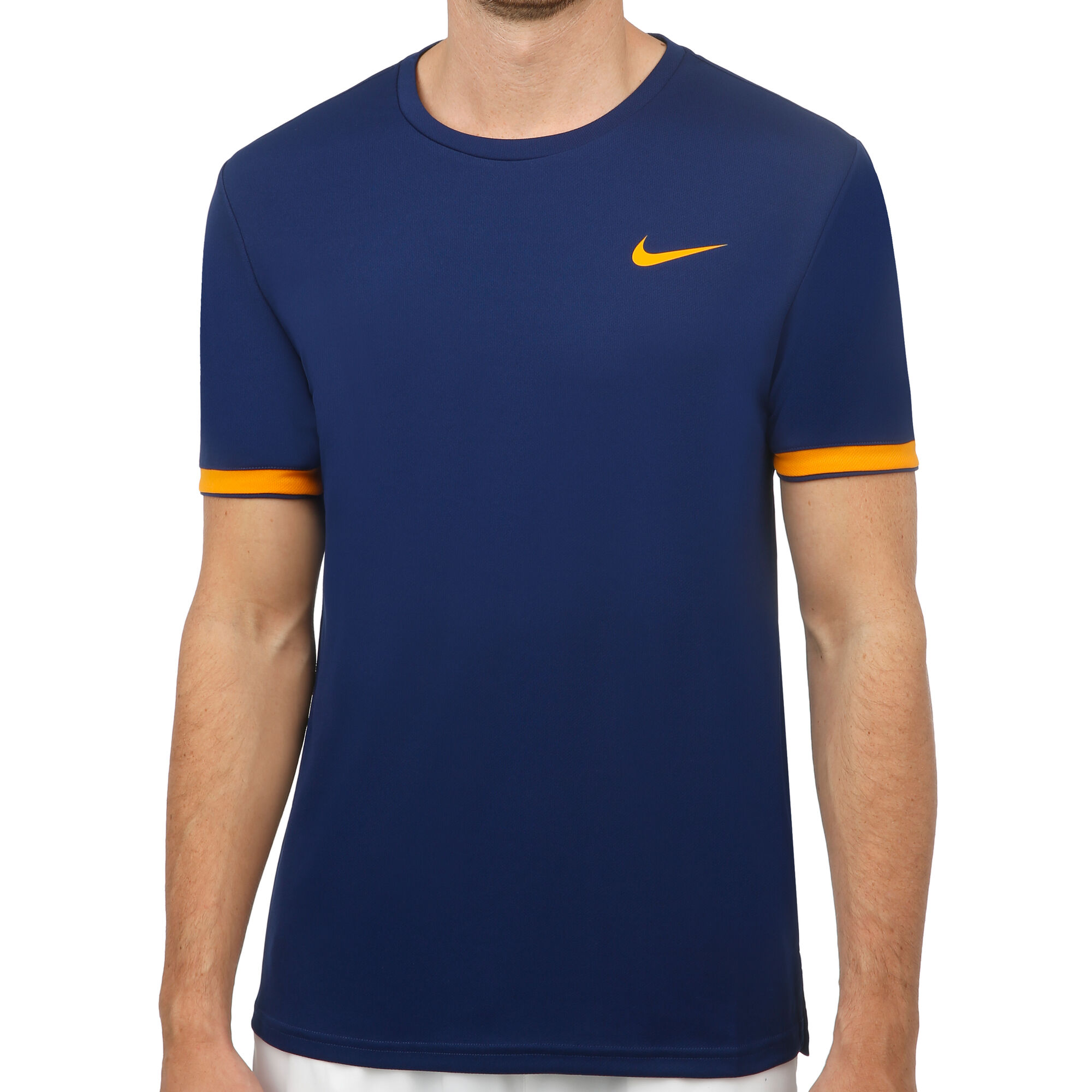 Nike Court Dry T Shirt Herren Dunkelblau Orange online kaufen Tennis