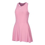 Nike Tennisbekleidung Nike Dri-Fit Victory Kleid Damen-Pink,Wei&szlig;