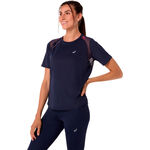 ASICS Laufshirt ASICS Road Laufshirt Damen-dunkelblau