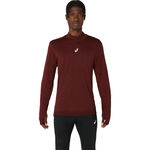 ASICS Bekleidung ASICS Road Winter Seamless Laufshirt Herren-weinrot