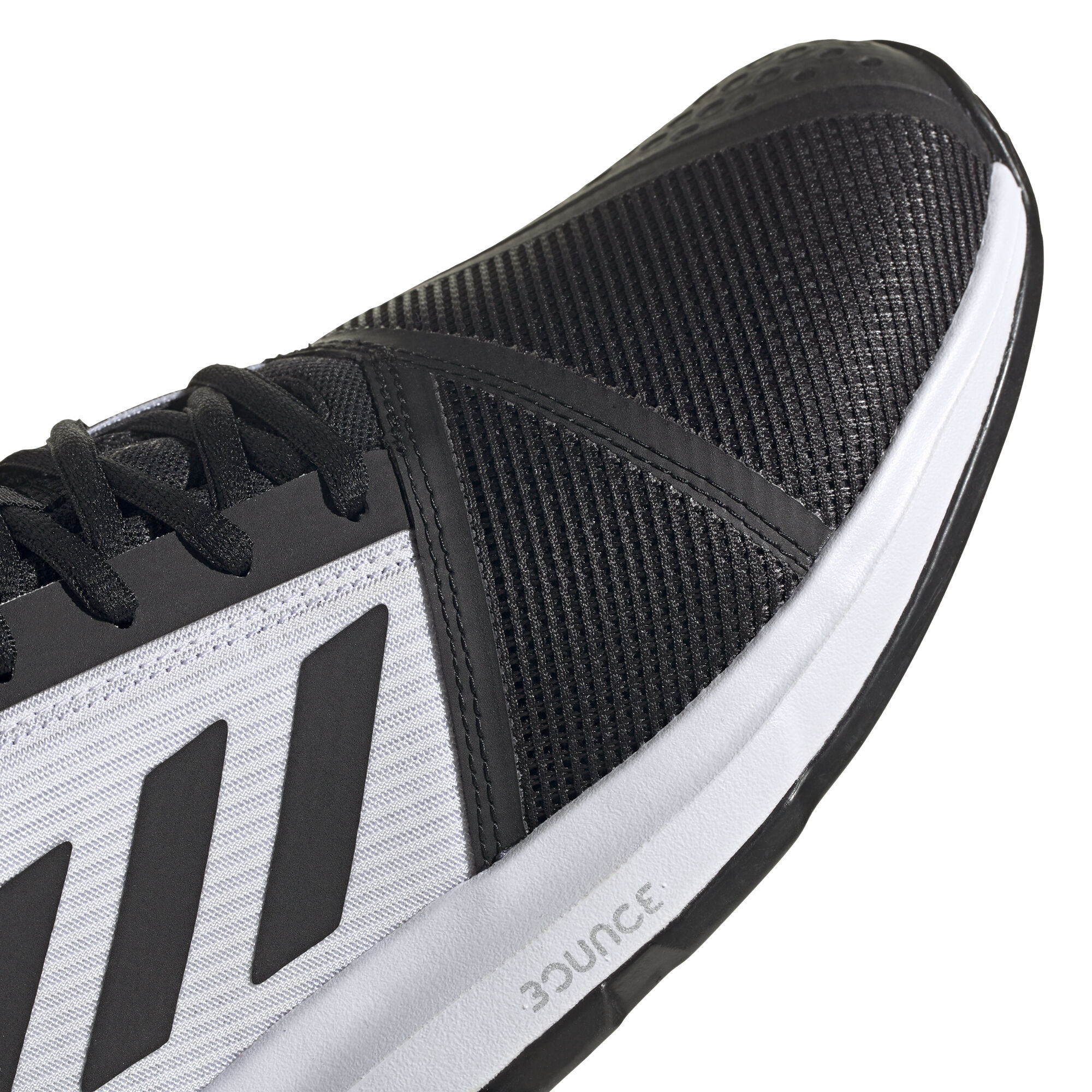 Adidas men's courtjam bounce tennis shoes white and core black outlet