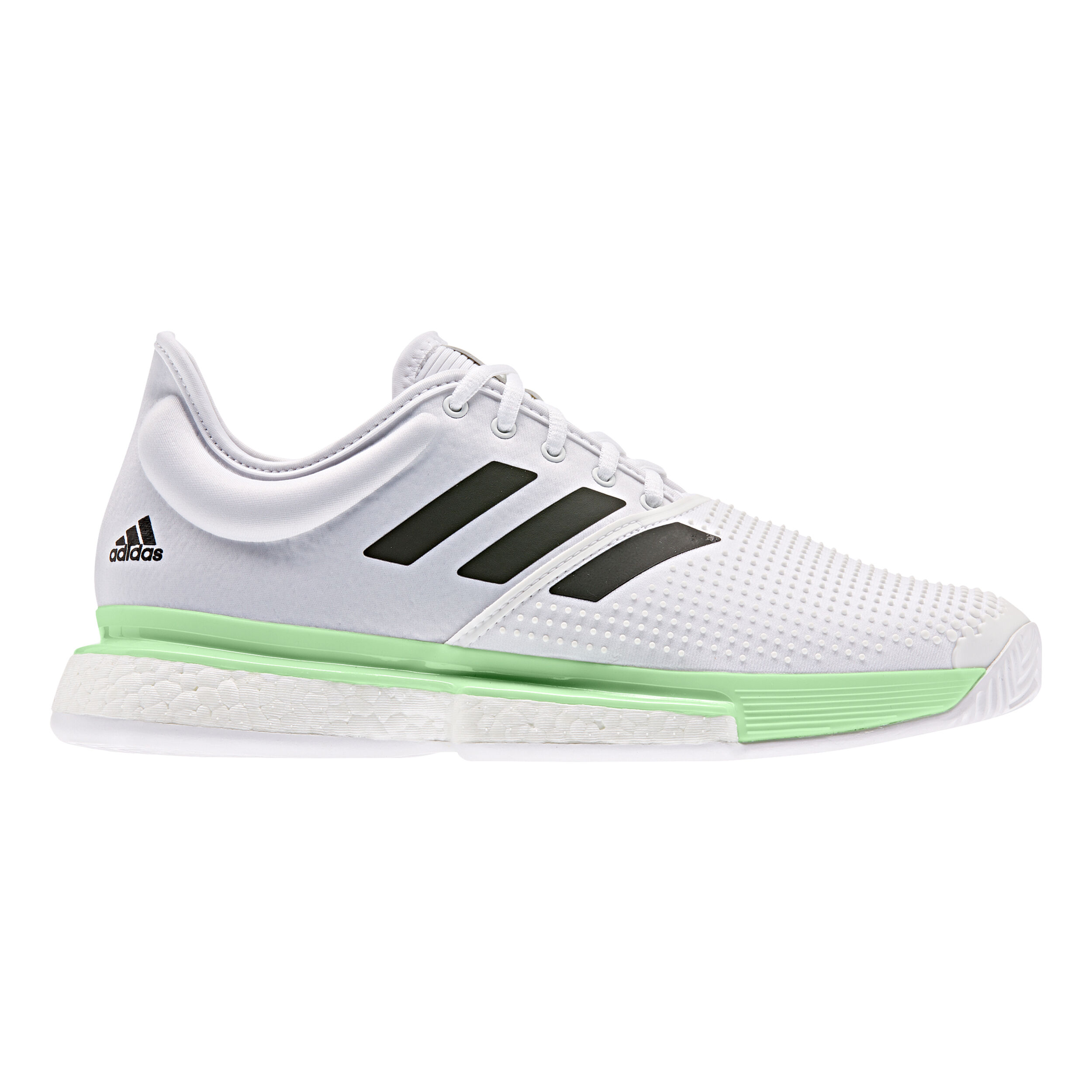 Adidas men's solecourt boost tennis shoes white and legacy green cheap