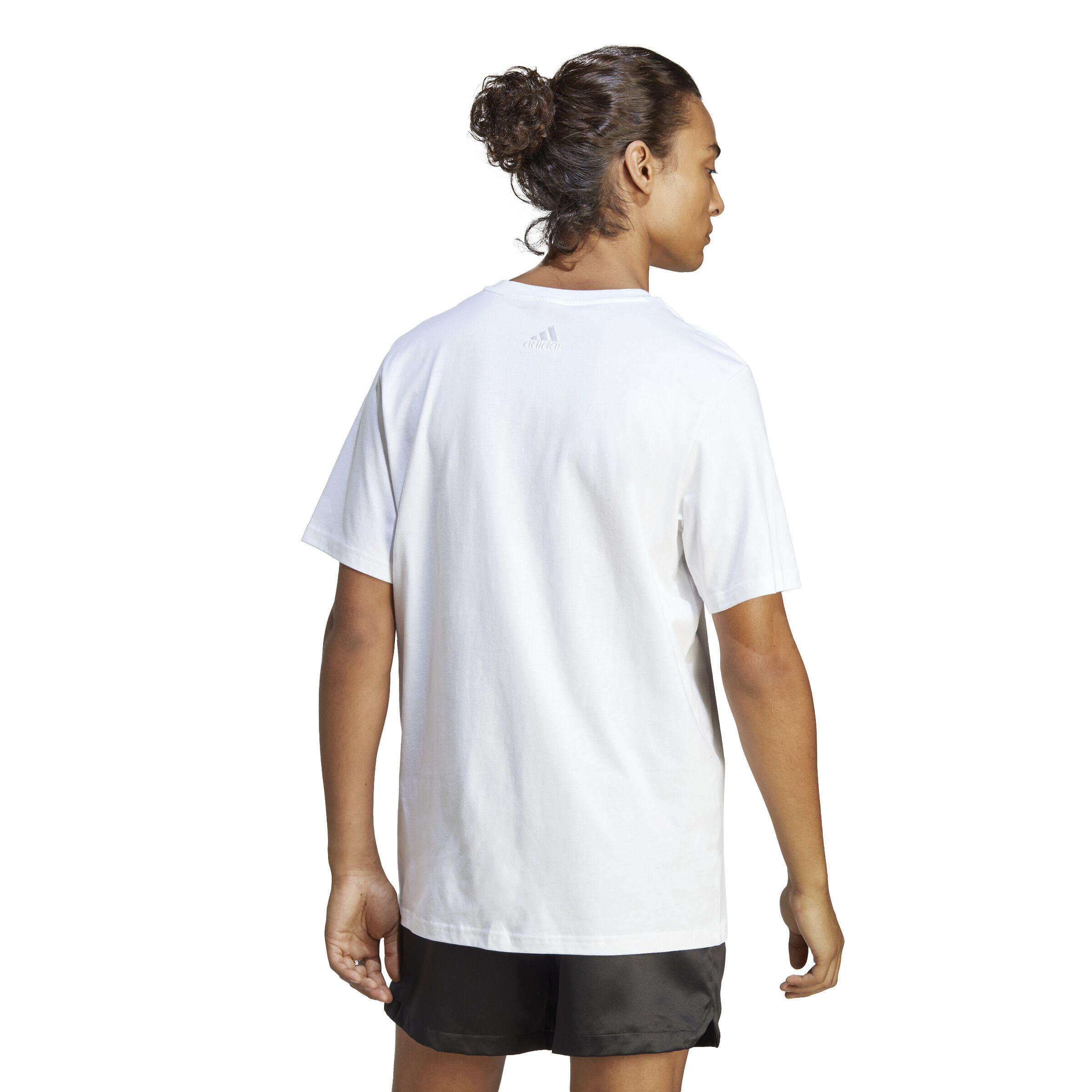 adidas Essentials Single Jersey Big Logo T Shirt Herren WeiB Schwarz online kaufen Tennis Point DE