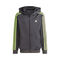 Train Essentials AEROREADY 3-Stripes Regular-Fit Full-Zip Hoodie