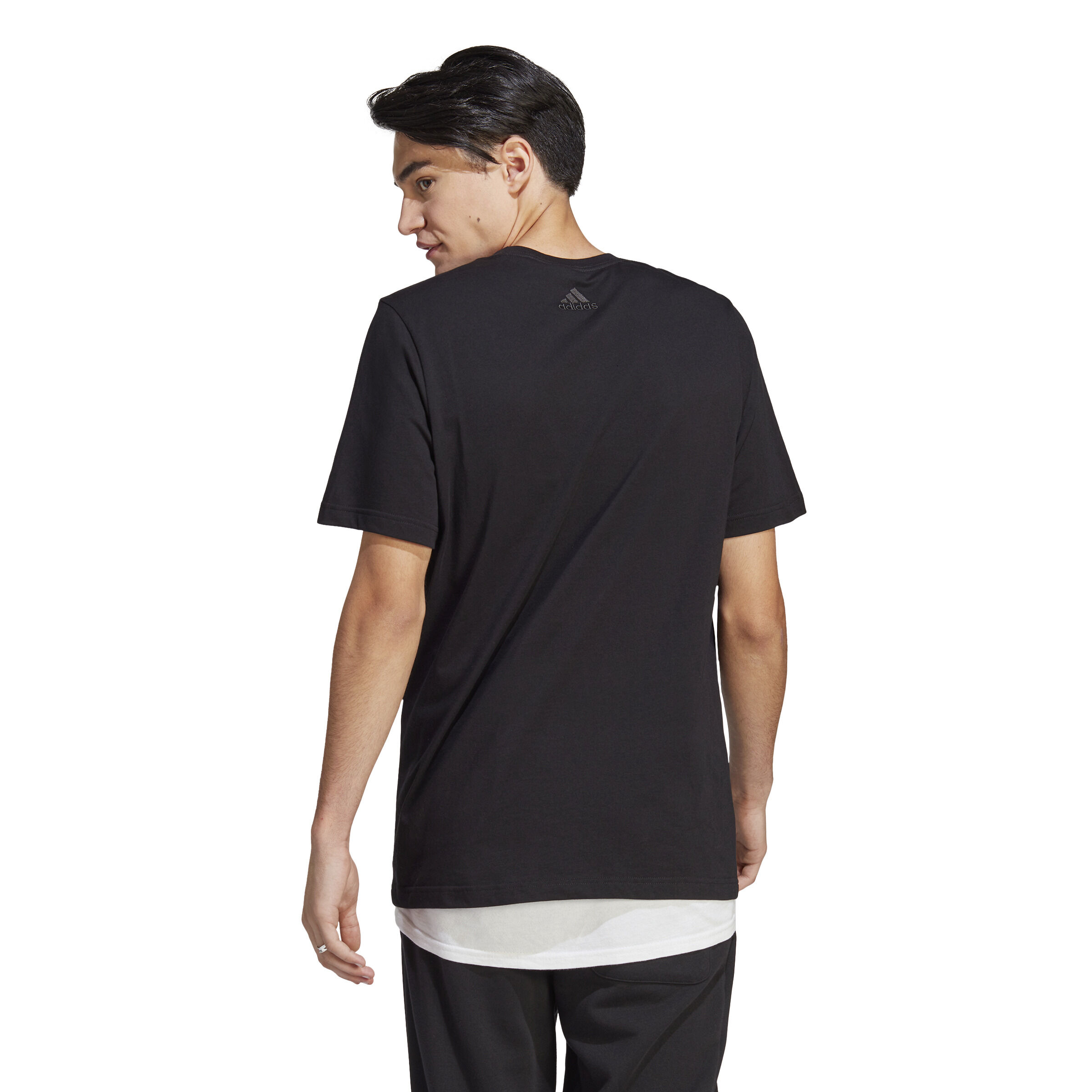 LIN Singel Jersey T Shirt Herren Schwarz WeiB