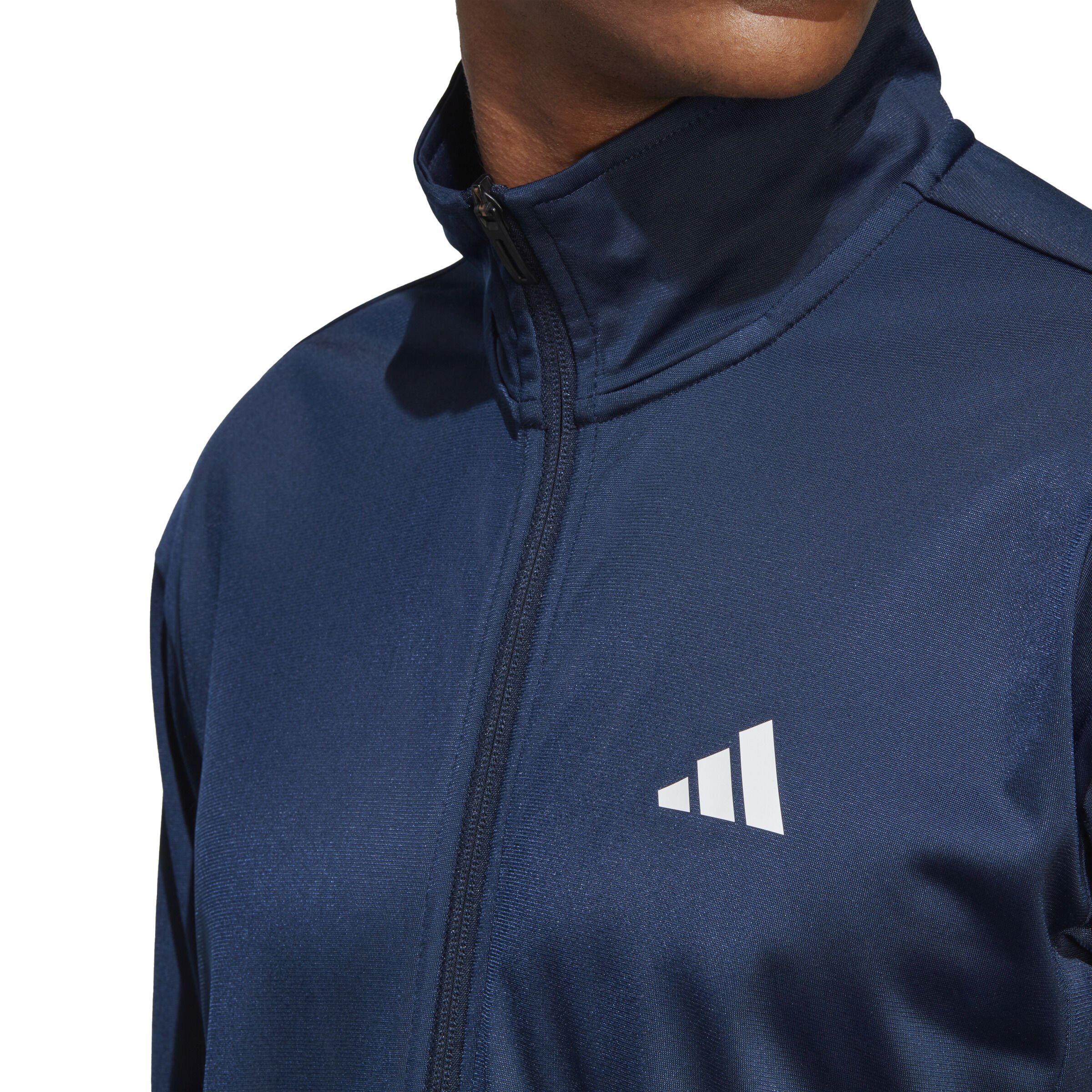 adidas 3 Stripes Knit Trainingsjacke Herren Dunkelblau WeiB online kaufen Tennis Point DE