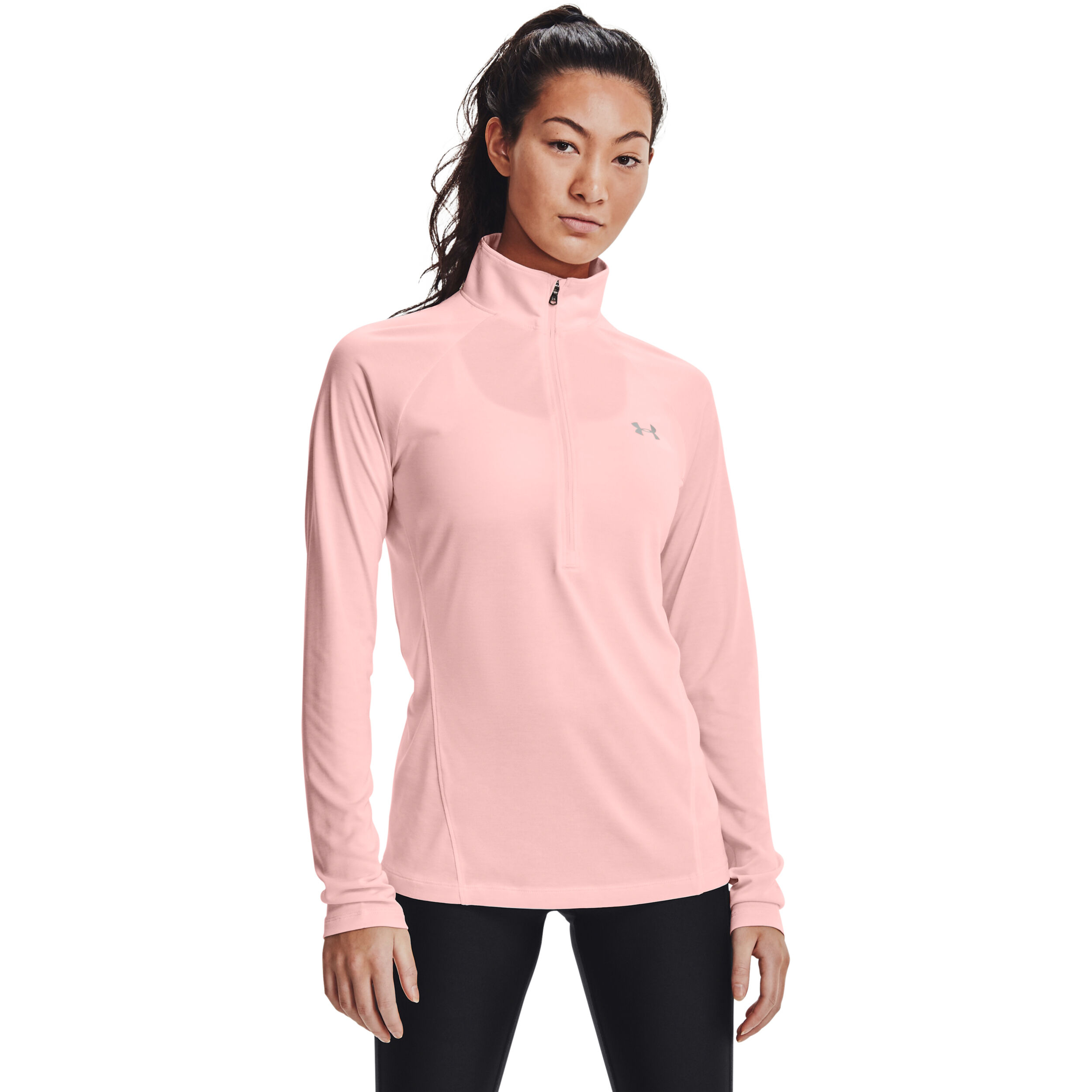 Ladies under armour half zip discount