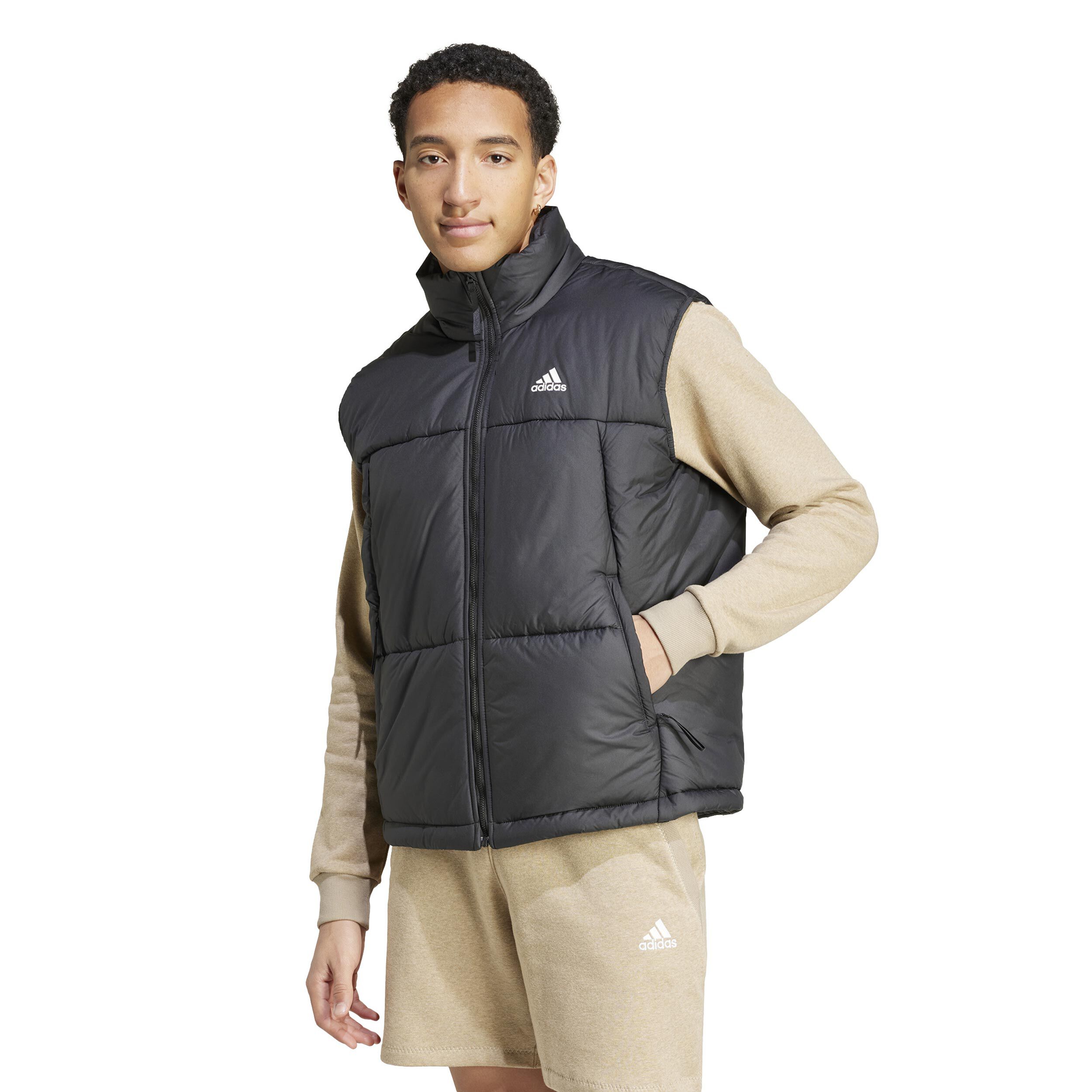 Adidas puffy vest clearance