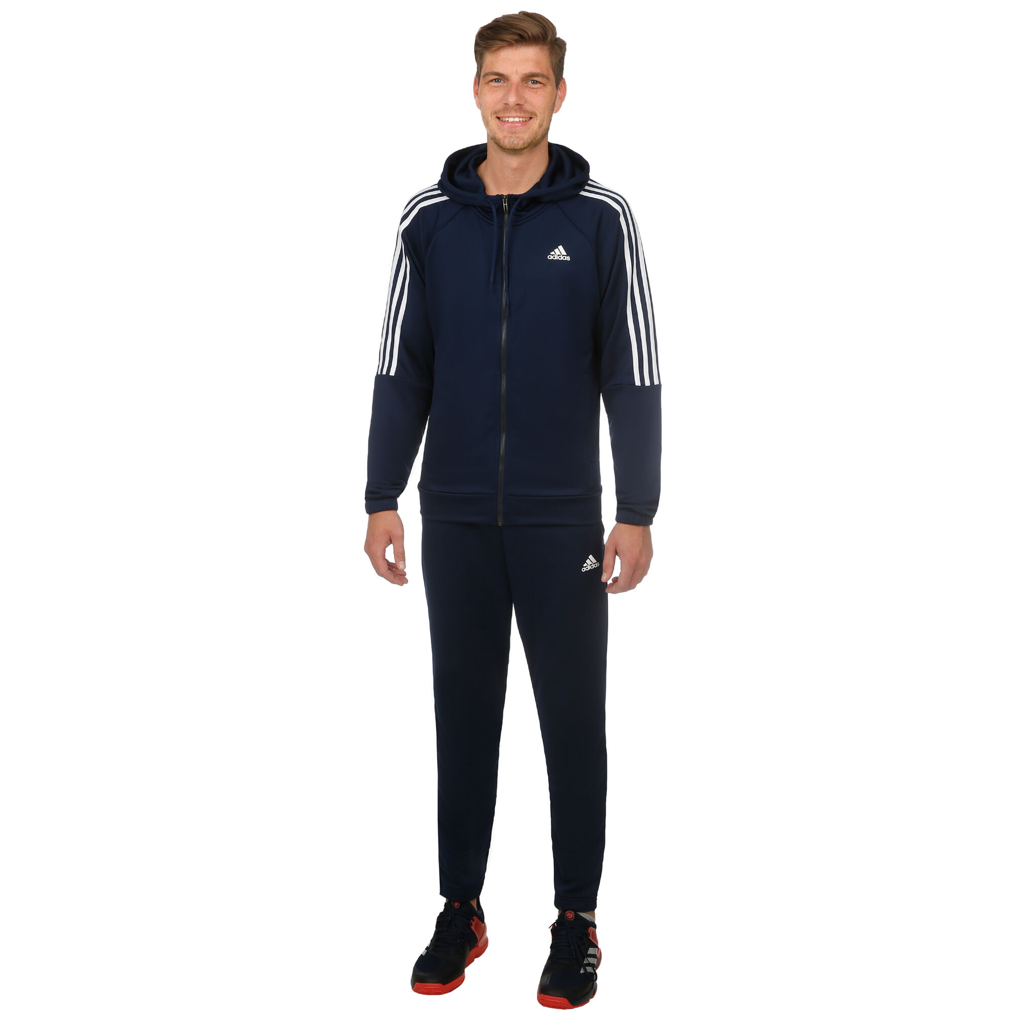 adidas Re-Focus Trainingsanzug Herren - Dunkelblau, Weiß ...