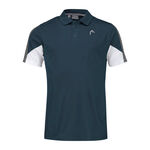 HEAD Bekleidung HEAD Club Tech 22 Polo Herren - petrol, wei&szlig;