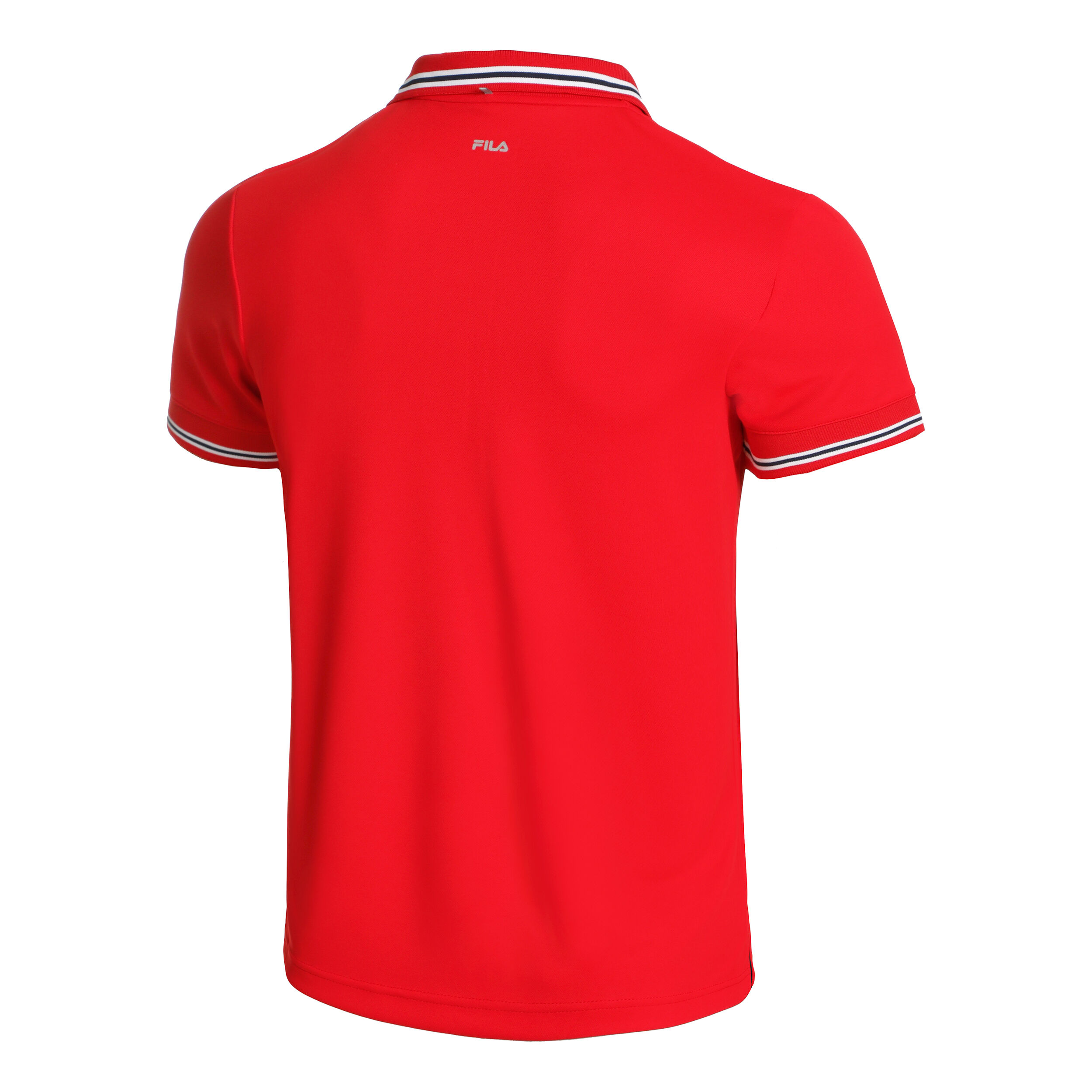 Red fila polo shirt discount