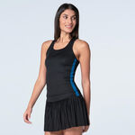 Lucky in Love Bekleidung Lucky in Love Racer Rib Tank-Top Damen-Schwarz