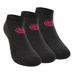 BIDI BADU Bekleidung BIDI BADU Leana No Show Tech Sportsocken 3er Pack Damen-Schwarz,Pink