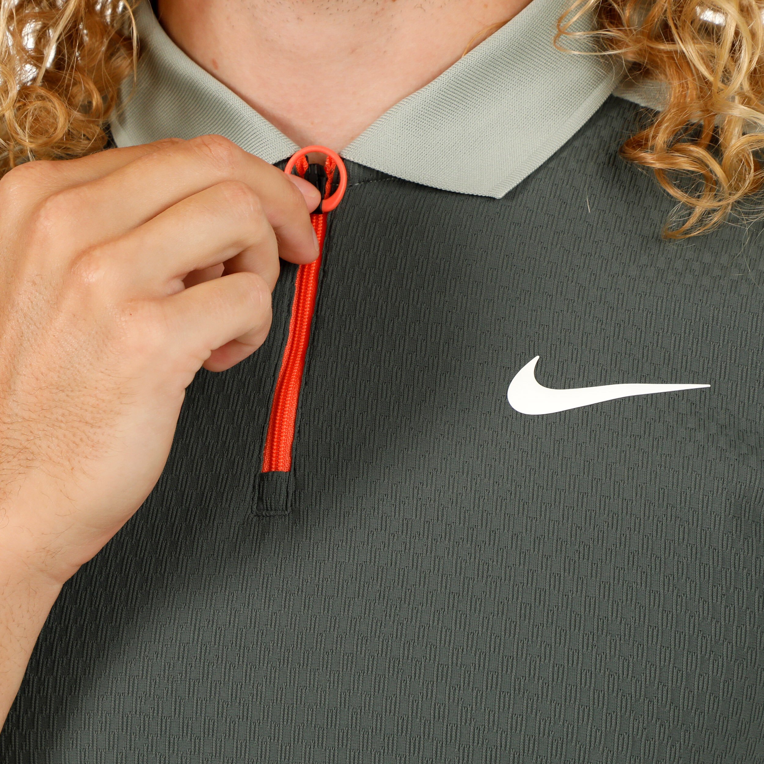 Nike Dri Fit Advantage Slam Ultra NY Polo Herren Grun Salbei online kaufen Tennis Point DE