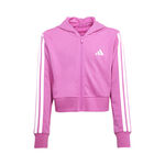 adidas Bekleidung adidas 3Stripes Sweatjacke Kinder-Pink,Wei&szlig;