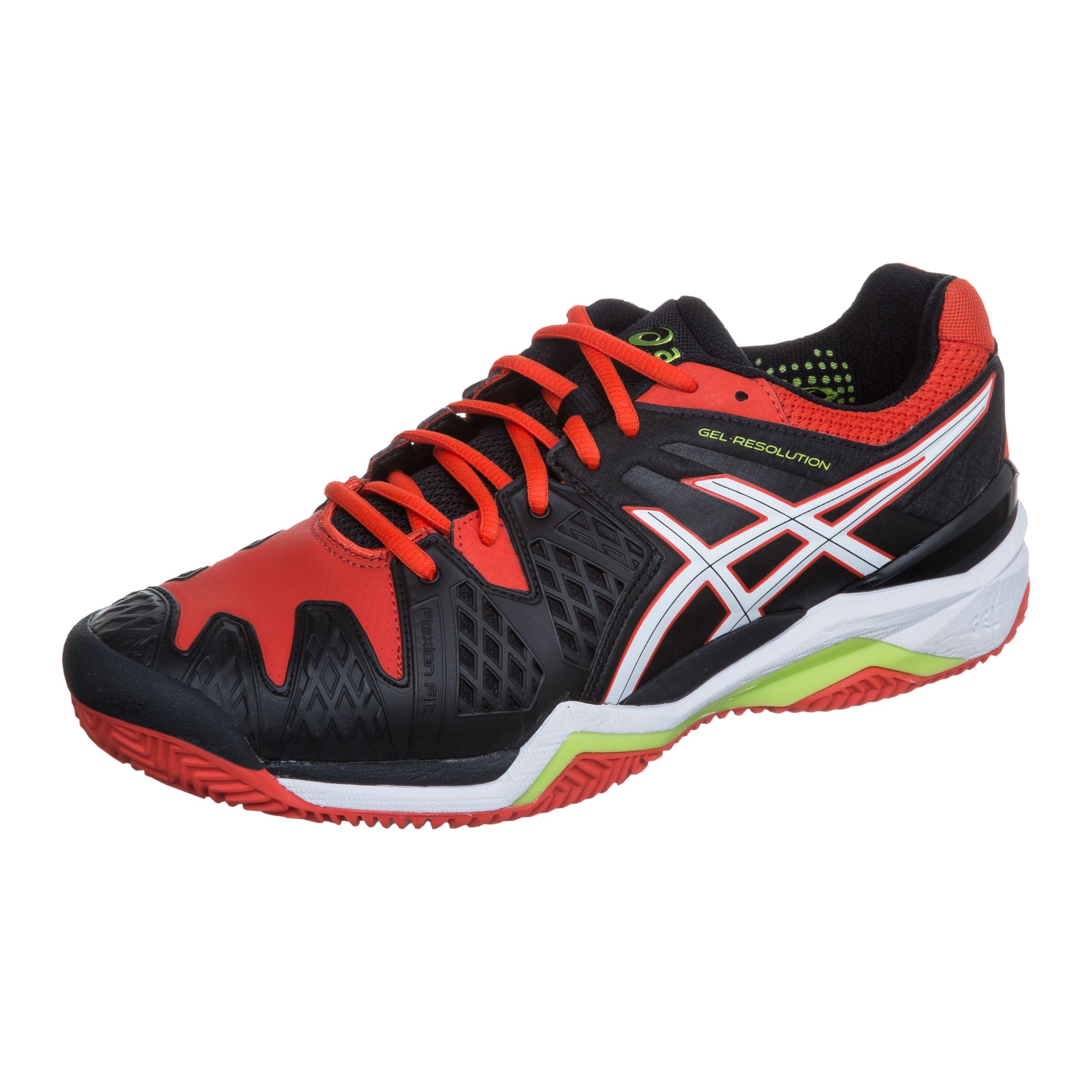 ASICS Gel Resolution 6 Clay Sandplatzschuh Herren Schwarz WeiB online kaufen Tennis Point DE