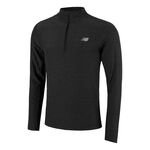 New Balance Bekleidung New Balance Space Dye 1/4 Zip Longsleeve Herren-Schwarz