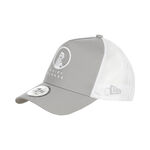 Quiet Please Bekleidung Quiet Please New Era Trucker Cap-Grau,Wei&szlig;