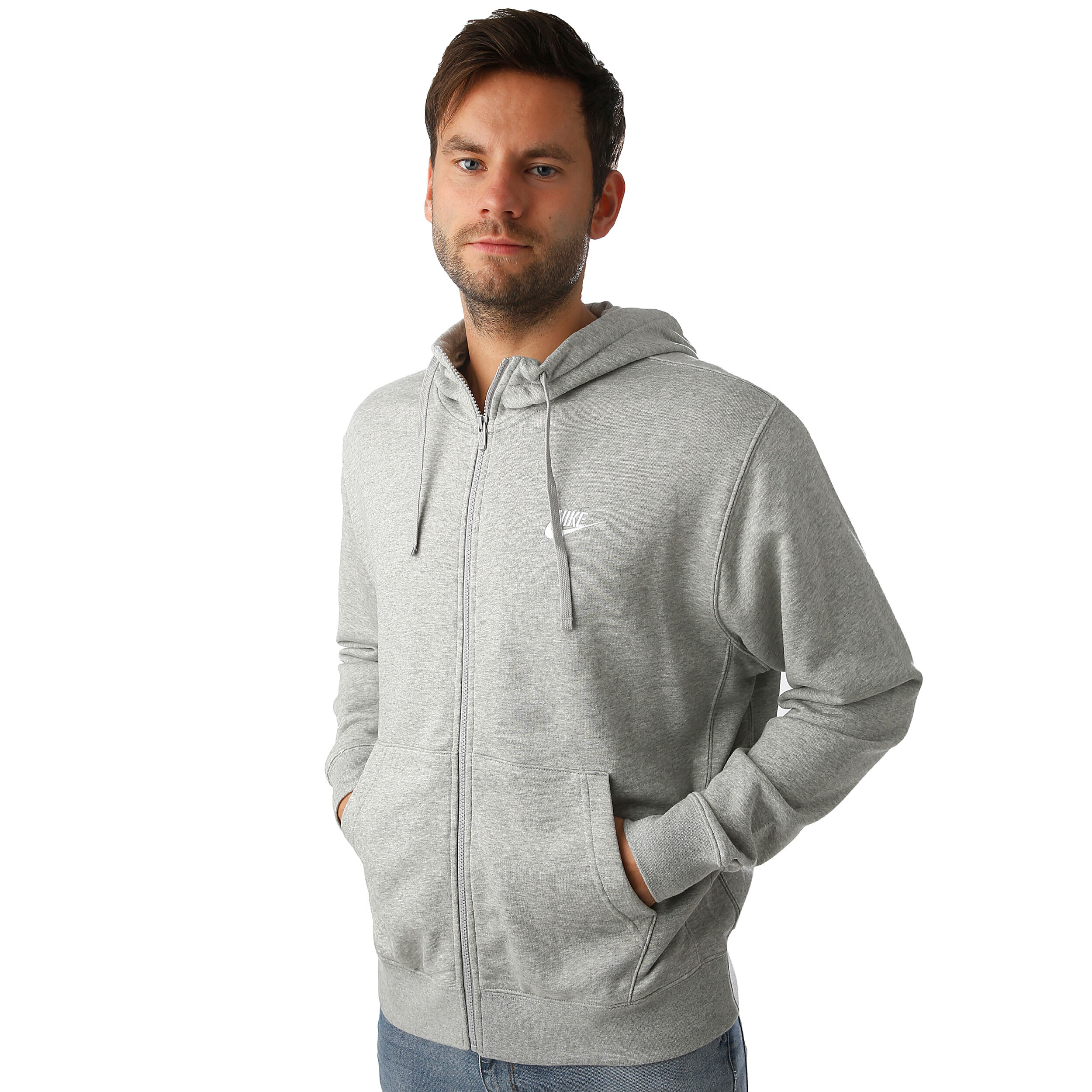 Nike Club Full Zip Hoodie French Terry Sweatjacke Nike Club Full Zip Hoodie French Terry Sweatjacke