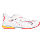 Mizuno Tennisschuhe Mizuno Wave Exceed Tour 6 Allcourtschuh Damen-Weiß,Koralle