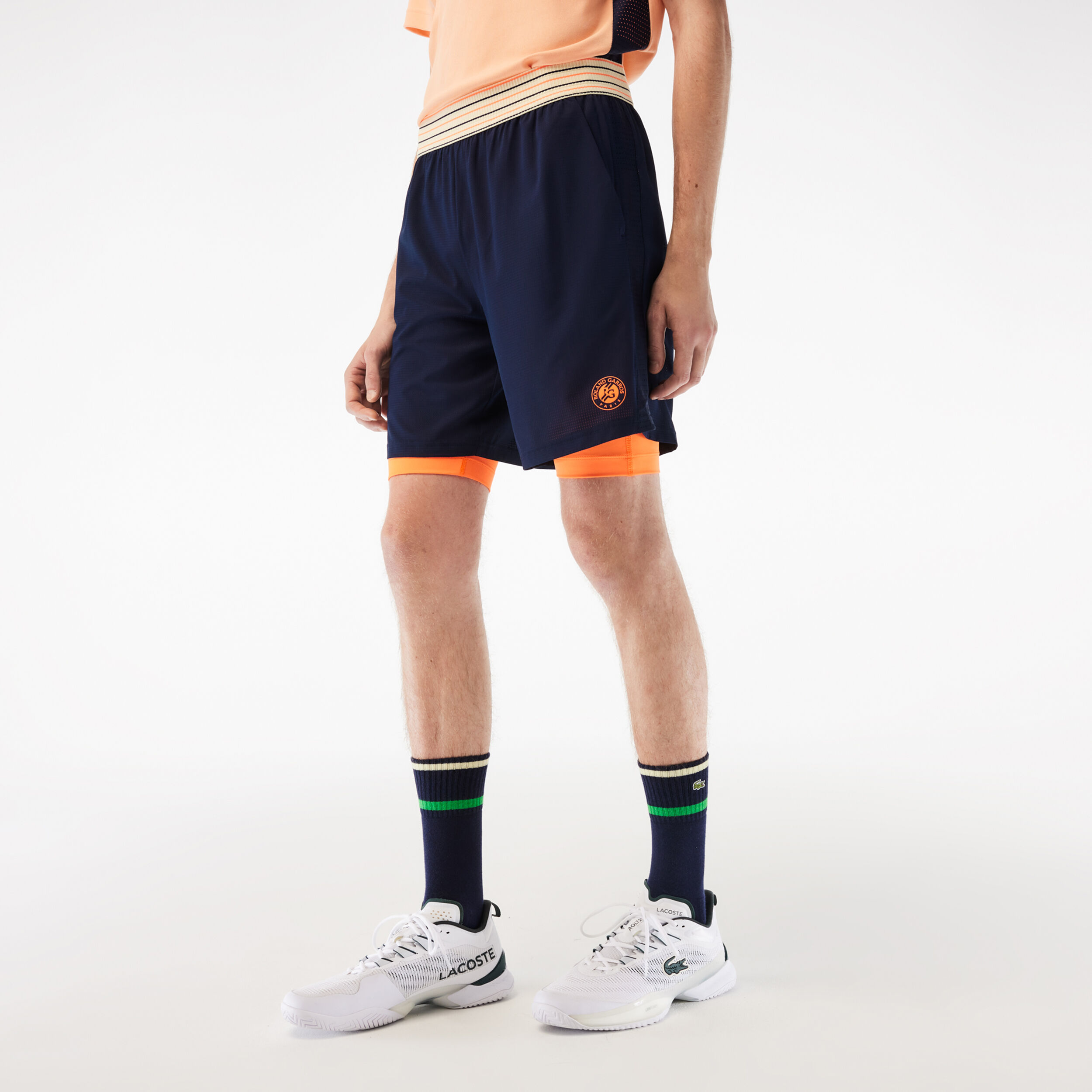 Shorts Herren Dunkelblau Orange