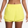 Swift 2in1 Laufshorts Damen-Zitronengelb,Silber