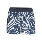 BIDI BADU Bekleidung BIDI BADU Fingerprint Printed 2in1 Shorts Damen-Dunkelblau,Weiß