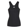 Y Tank-Top Damen-Schwarz Matt