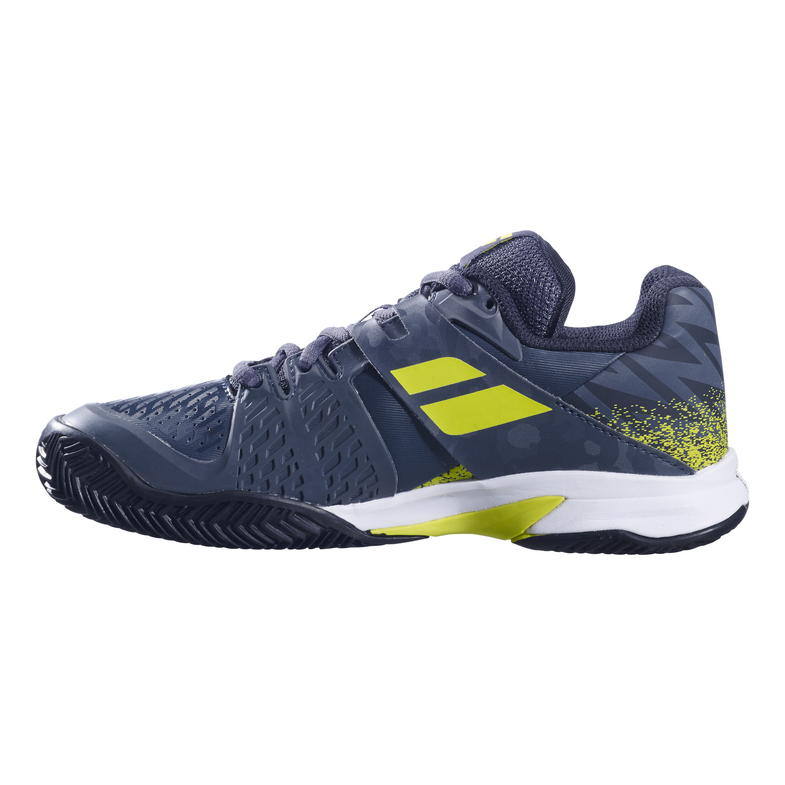 Babolat Propulse Sandplatzschuh Kinder Dunkelblau Neongrun online kaufen Tennis Point DE