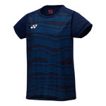 Yonex Bekleidung Yonex Crew Neck T-Shirt Damen-Dunkelblau