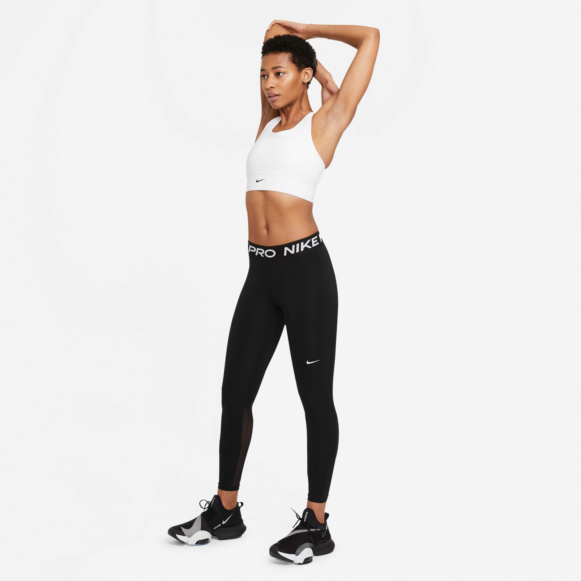 Ladies black nike pro leggings online