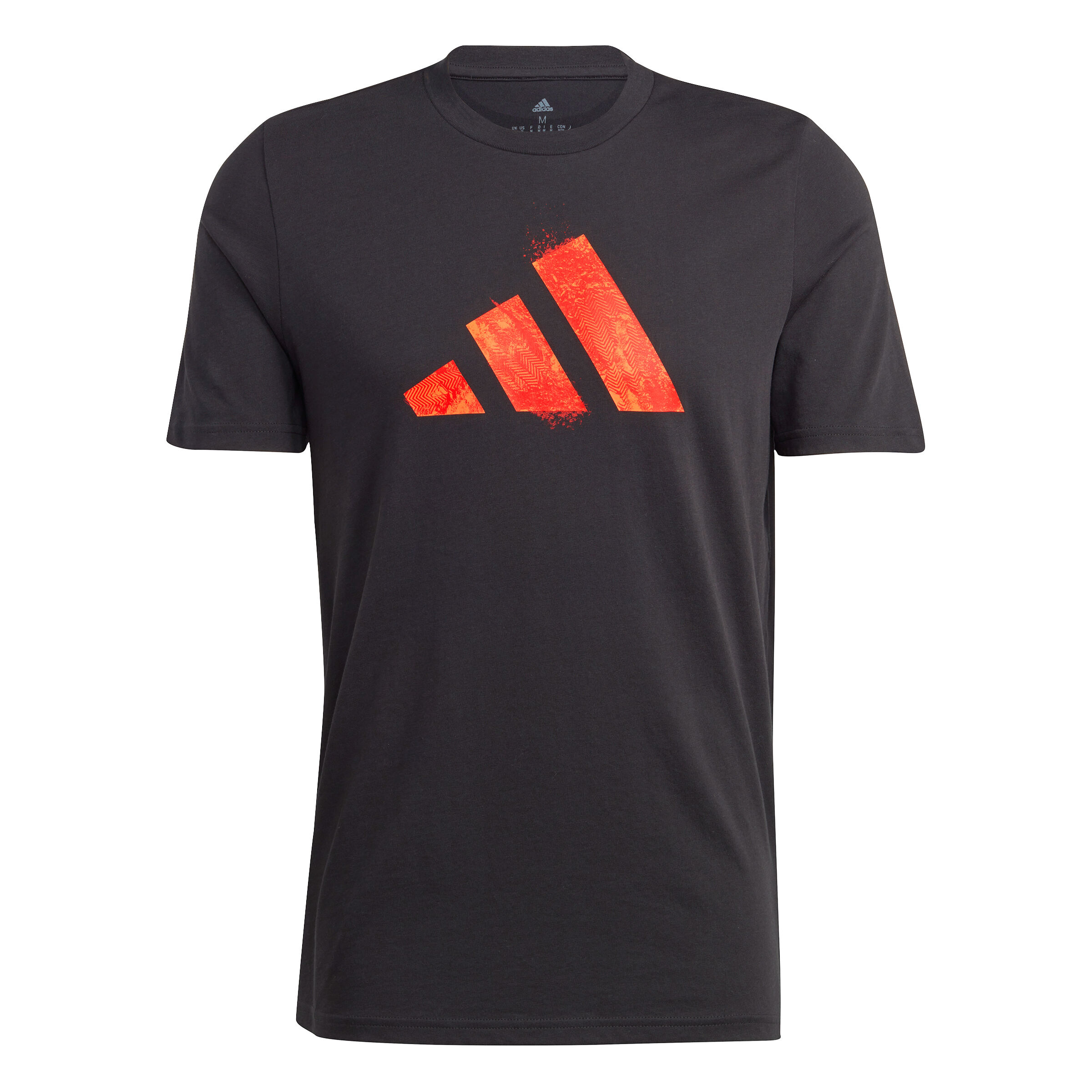 Adidas t shirt red and black clearance