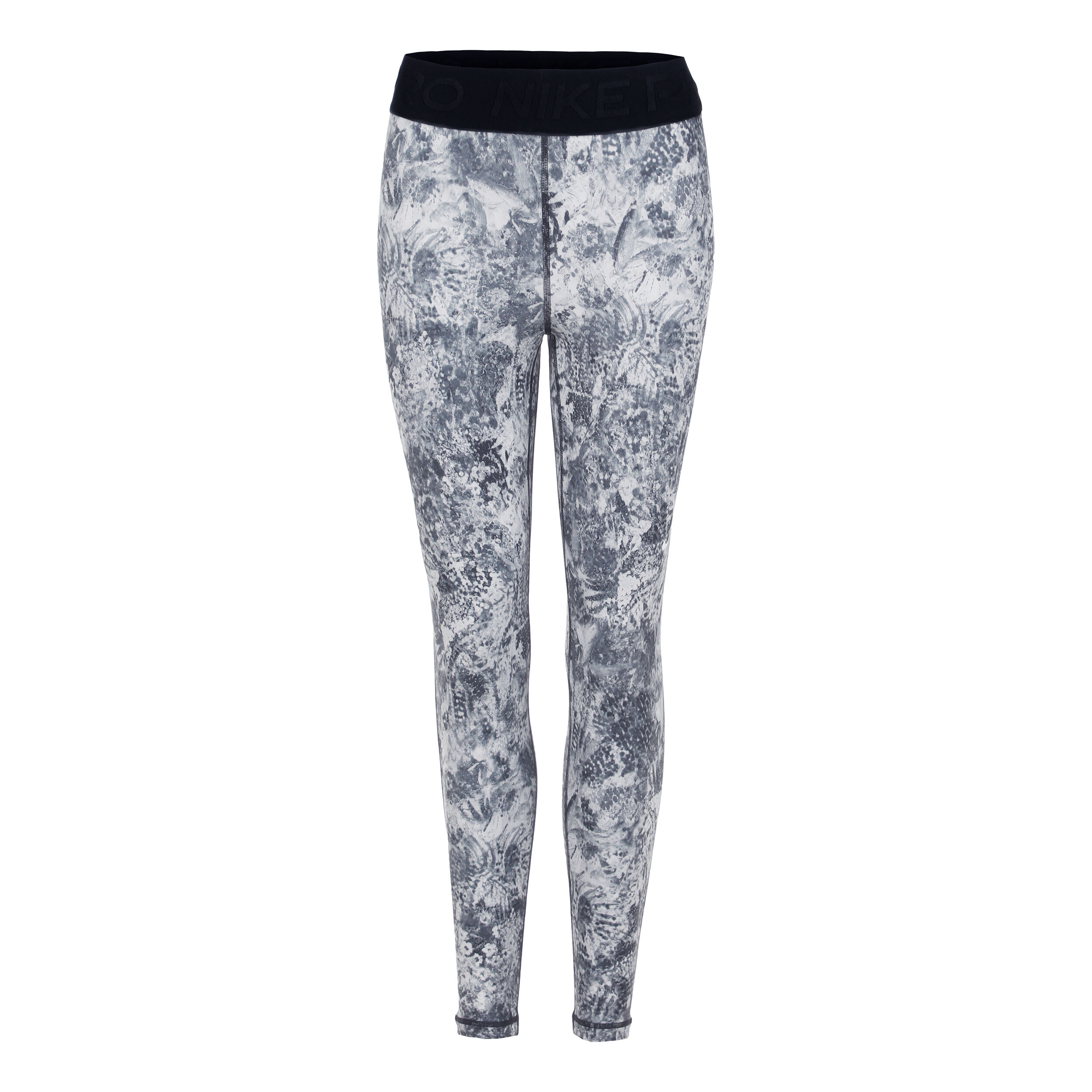 Dri Fit Performance Mid Rise All Over Print Tight Damen WeiB Schwarz