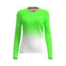 Crew Gradiant Longsleeve M&auml;dchen-Neongr&uuml;n,Wei&szlig;