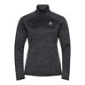 Easy Warm Mid Layer Half-Zip Longsleeve Damen-Schwarz,Grau