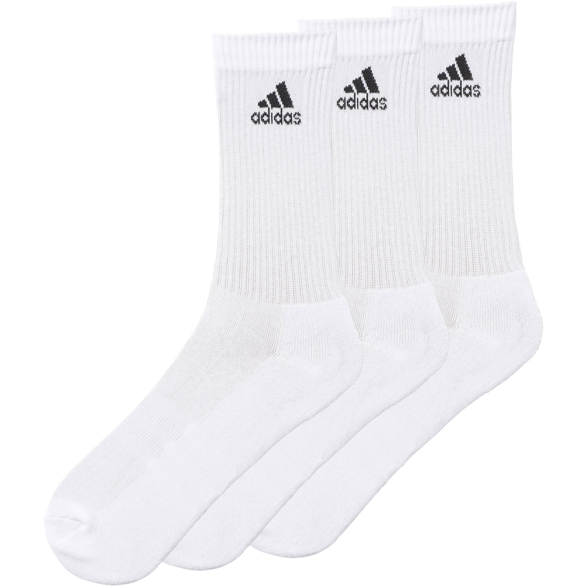 adidas 3 Stripes Performance Crew HC Sportsocken 3er Pack Weiß, Schwarz  online kaufen | Tennis Point DE | Socken