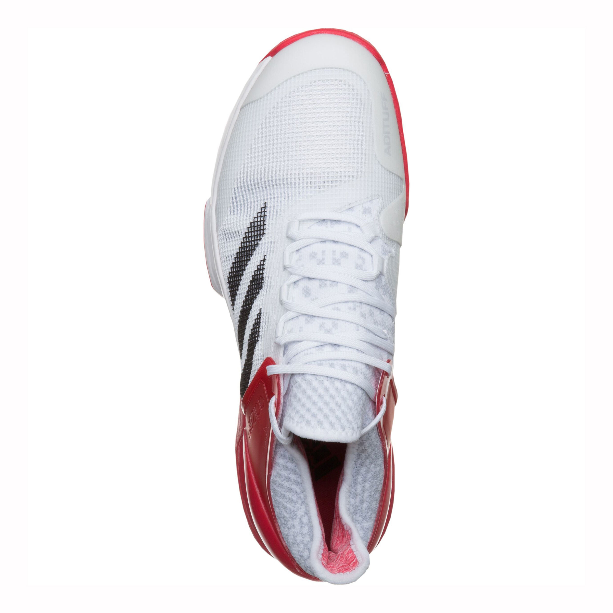 Adidas men's adizero ubersonic 2 tennis shoes white and active red clearance