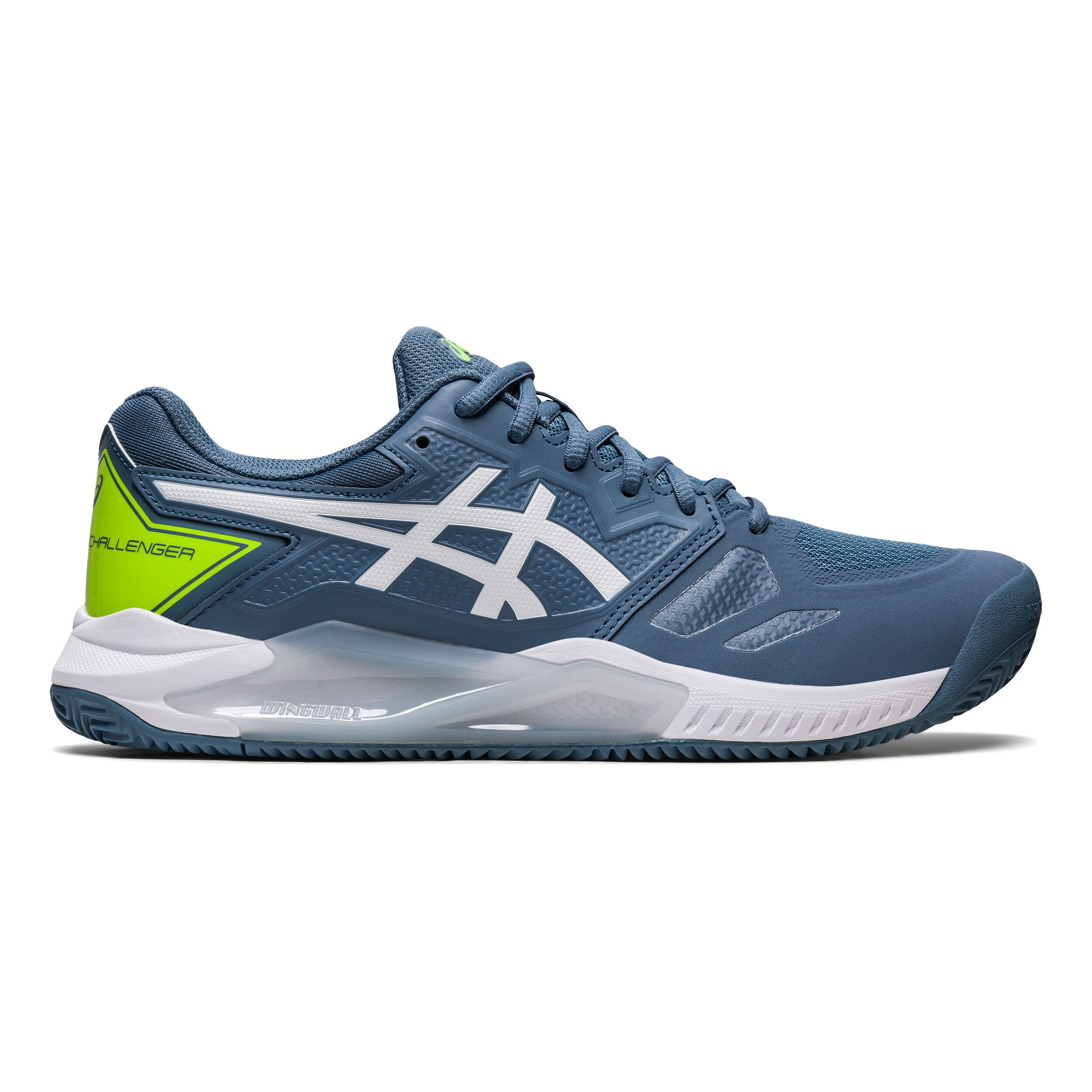 ASICS Gel Challenger 13 CLAY Sandplatzschuh Herren Blau Neongrun online kaufen Tennis Point DE