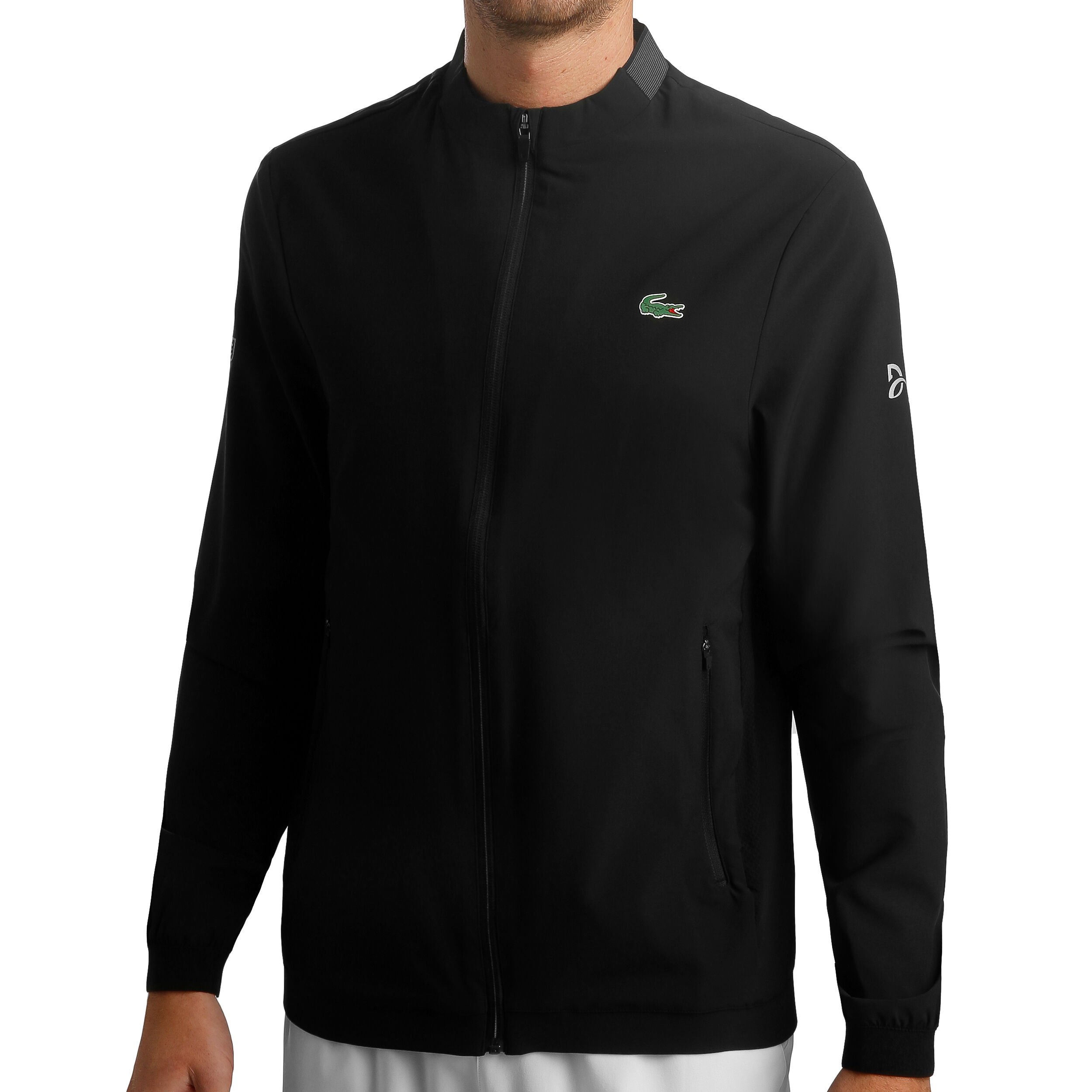 Novak Djokovic Trainingsjacke Herren Schwarz Dunkelgrau
