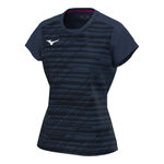 Mizuno Bekleidung Mizuno Chiba T-Shirt Damen-Dunkelblau