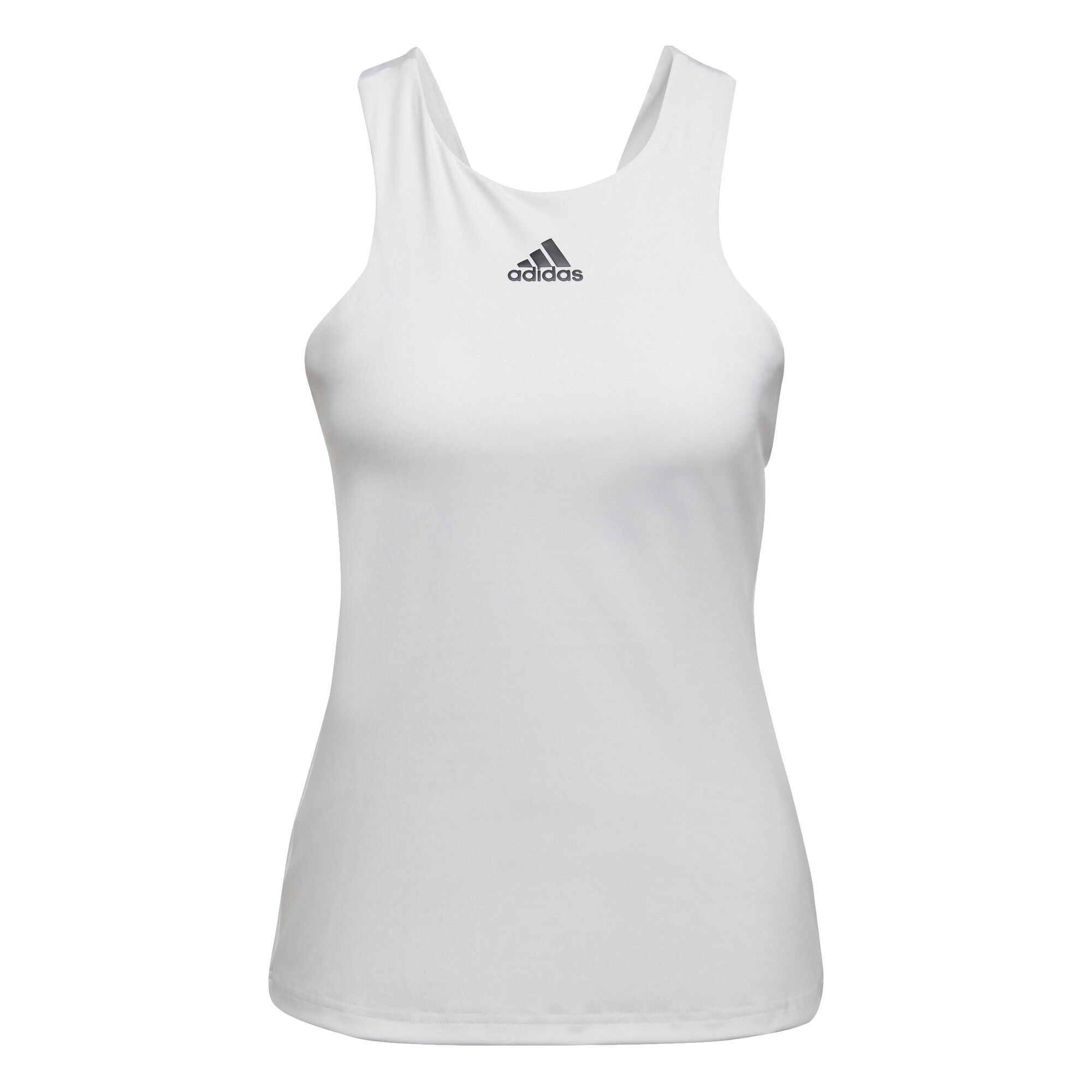 Black and white adidas tank top best sale