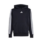 adidas Bekleidung adidas 3Stripes Fleece Trainingsjacke Jungen - schwarz, wei&szlig;