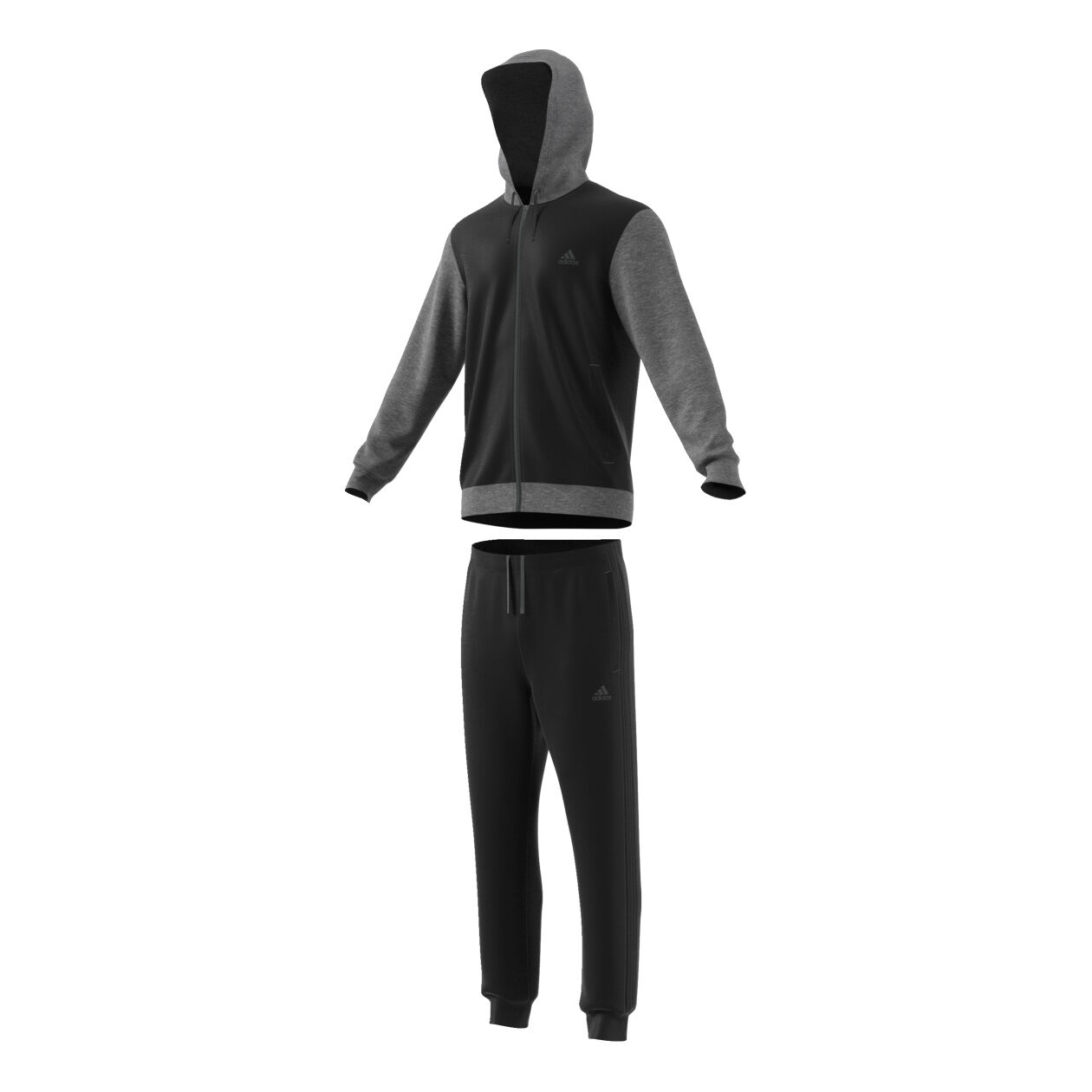 adidas Cotton Energize Trainingsanzug Herren Dunkelgrau Schwarz online kaufen Tennis Point DE