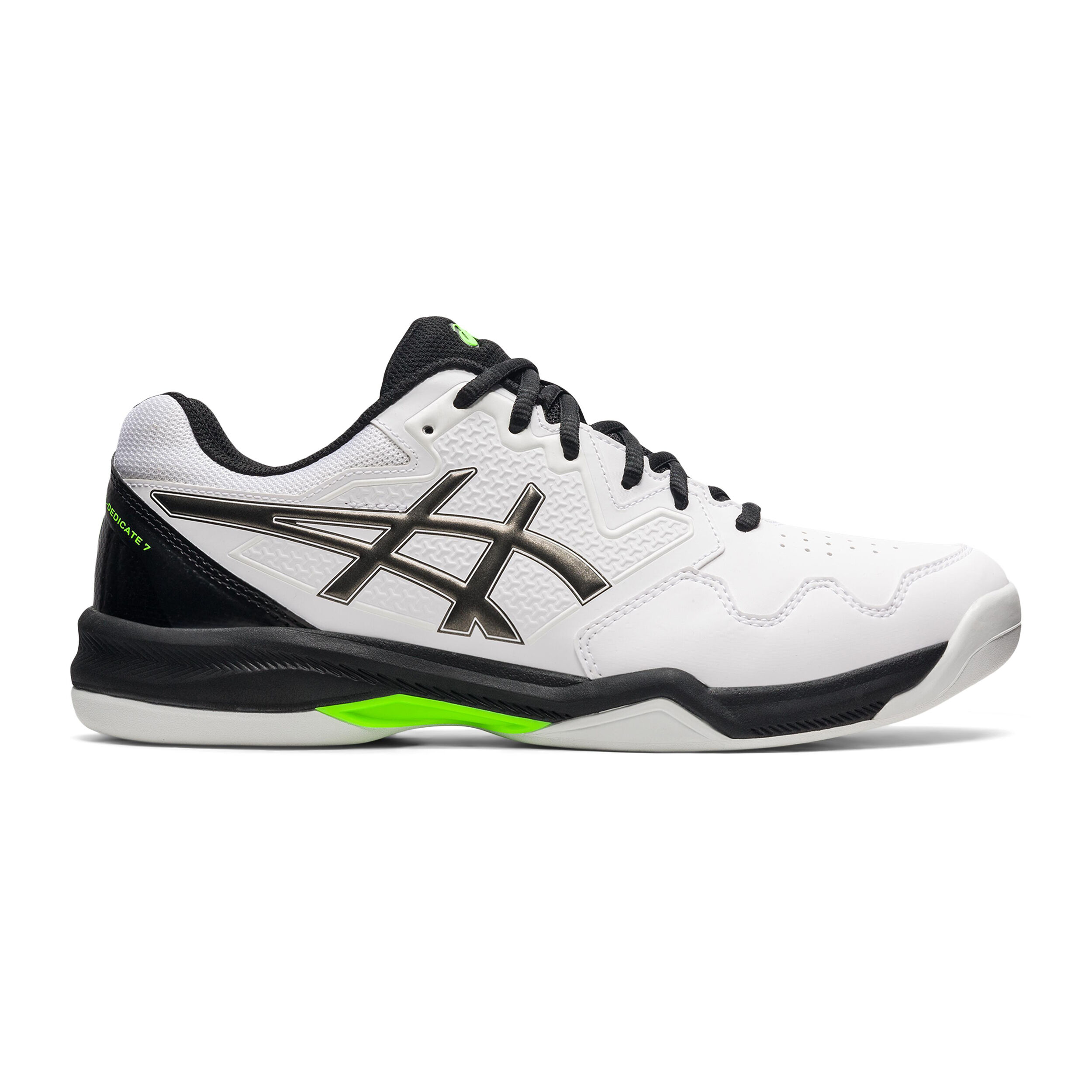 ASICS Gel Dedicate 7 Teppichschuh Herren WeiB Schwarz online kaufen Tennis Point DE