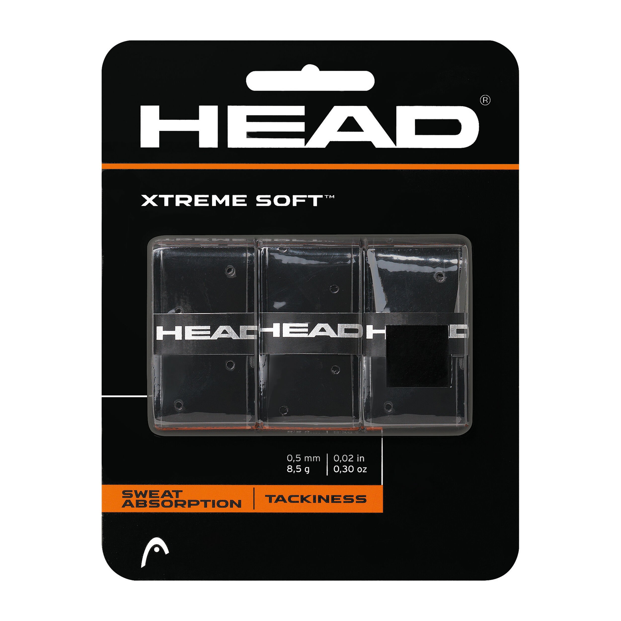 Head Extreme Soft Overgrip 3 er Packung schwarz oder weiss 