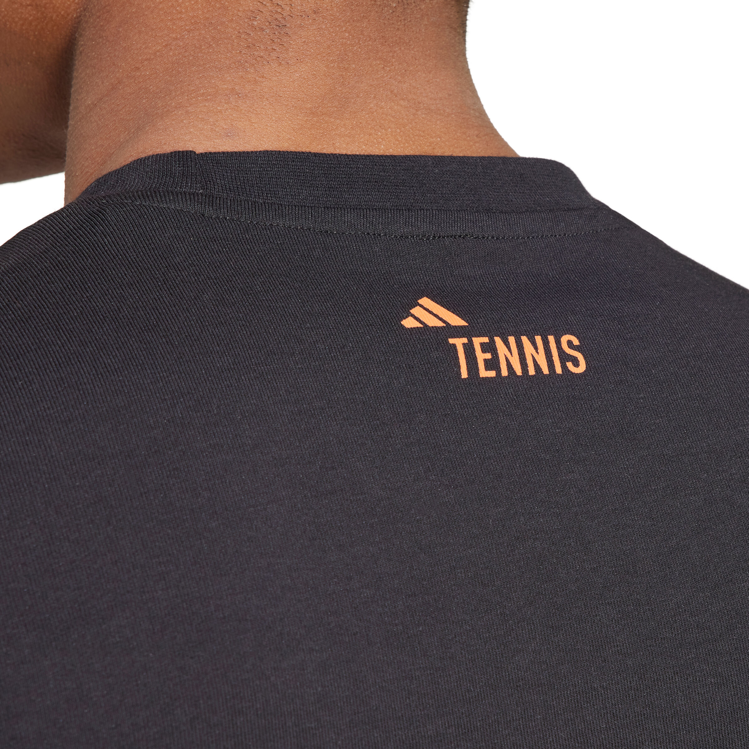 T Shirt Herren Schwarz Orange