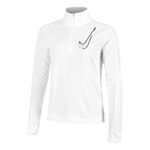 Nike Bekleidung Nike Swoosh Half-Zip Laufshirt Damen-Weiß