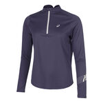 ASICS Bekleidung ASICS Icon 1/2 Zip Laufshirt Damen-Dunkelblau